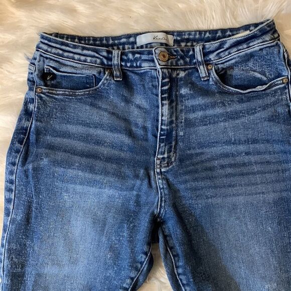 KANCAN size extra-large distressed cropped denim jeans - Picture 3 of 13